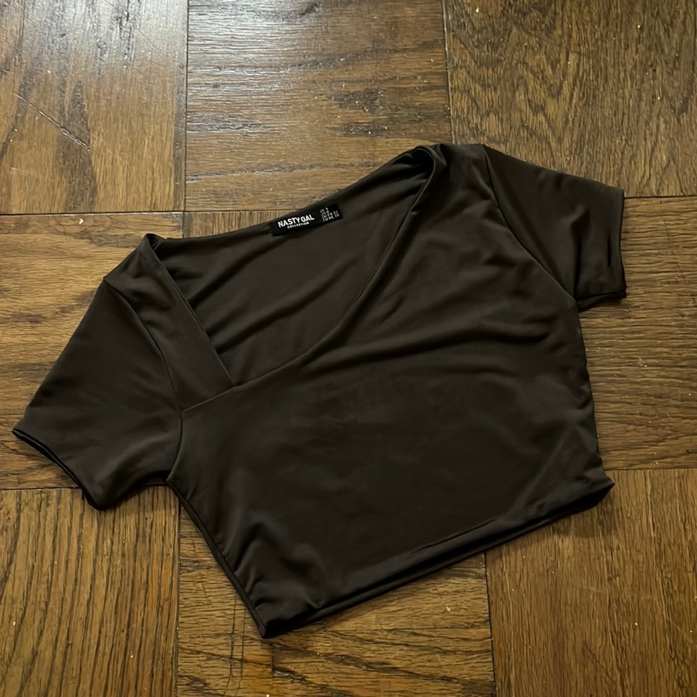 Grey crop top